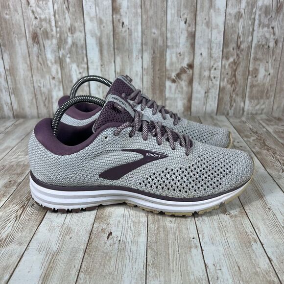 Brooks Other - Brooks revel 2 Shoes Breathable Mesh Athletic Sneakers Gray Purple‎ Size 9